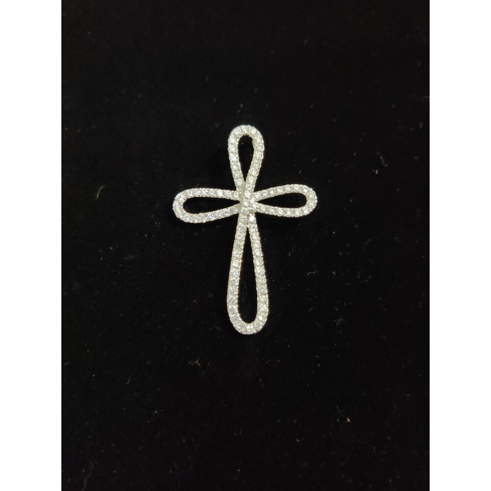 Crystal Infinity Cross Pendant